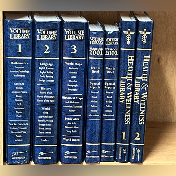 Volume Library Vol. 1 -3 plus Year Books 01/02 and Health & Wellness Library 1-2